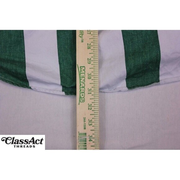 Chaps Ralph Lauren Mens Button Down Shirt White Multi Striped Short Sleeve L - Picture 6 of 9